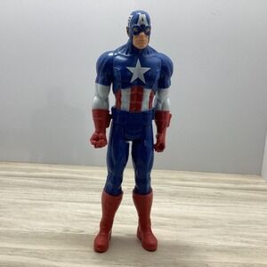 Hasbro Marvel Titan Hero Series Captain America 12" Action Figure Classic Suit
